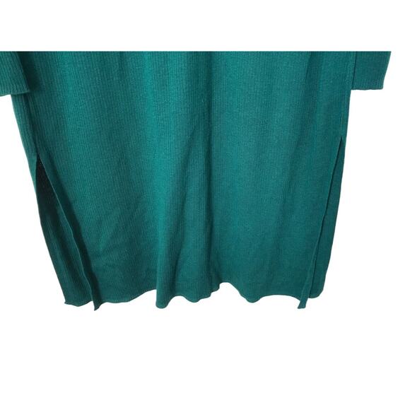 J Jill Cardigan Size XS Green Silk Blend Long Sleeve Long Line Ribbed Duster - Picture 5 of 11